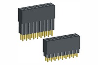 Connecteur femelle Samtec Alternative SMT à double rangée, à angle droit, pour carte de circuit imprimé, pas de 2,54 mm, 14, 16, 18, 20, 22 broches, type Box Header