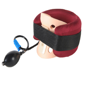 Dispositivo inflable de tracción cervical, soporte para el cuello, operación manual, para uso doméstico, corrección de columna vertebral, masaje y soporte. - Product Image 2