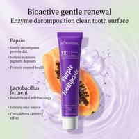 KORMESIC Dentifrice Blanchissant Violet à la Papaïne pour Élimination des Taches 100g Vente en Gros Logo Personnalisé Marque Privée