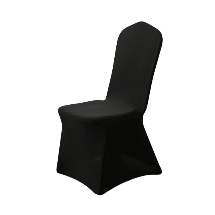KHÁCH SẠN màu đen ghế bao gồm nhiều màu sắc tùy chỉnh kích thước độ đàn hồi cao ghế bìa cho đám cưới trang trí phòng ăn bên
