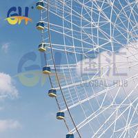 Grande Roue Géante Professionnelle de 108 Mètres avec Vue Panoramique pour Parc d'Attractions Extérieur