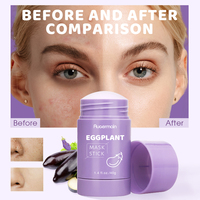Oem Originele Huidverzorging Klei Masker Stick Reiniging Hydraterende Aubergine Masker Stick Mee-Eter Verwijderaar Groen Masker Stick Voor Gezicht