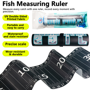 Regla de Medición de Señuelos Portátil y Compacta de 60 Pulgadas, Herramienta de Pesca de PVC Impermeable - Product Image 2