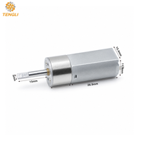 Motor DC 050 Berkinerja Tinggi dengan Sikat Karbon DC 6V, 12V, 24V 16mm Gearbox Logam Bundar Standar untuk Pompa Peristaltik Miniatur