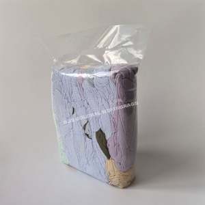 Trapos de limpieza industriales de algodón 100% para taller, colores surtidos claros, trapos de camiseta para limpiar aceite y agua. - Product Image 1