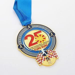 体育比赛定制Desgin金属奖牌学校体育赛事标志奖牌 - Product Image 5