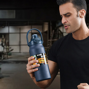 <b>2</b> litre stainless steel water bottle 1L 1.2L 1.5L dual drink lid sports vacuum <b>flask</b> stainless steel water bottle - Product Image 1