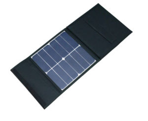 Caricabatterie Solare Flessibile Pieghevole Monocristallino ad Alta Efficienza 45W/60W USB 5V 23% Power Bank per Telefono Cellulare Nero - Product Image 2