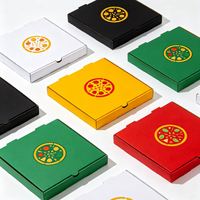 Boîte à pizza avec logo, emballage personnalisé, boîte à emporter, qualité alimentaire