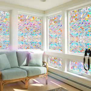 Film <span class=keywords><strong>de</strong></span> confidentialité holographique irisé pour fenêtre, adhésif statique sans colle, film décoratif anti-regard pour vitres et portes <span class=keywords><strong>de</strong></span> <span class=keywords><strong>douche</strong></span> - Product Image 6