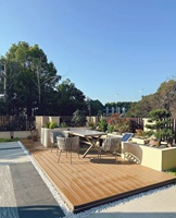 Prix d'usine Planche de terrasse composite étanche Jardin Piscine Patio Wpc Pont Balcon Revêtement de sol Terrasse extérieure
