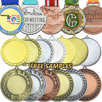 Médaille de récompense sportive en métal personnalisée professionnelle Artigifts de l'usine de Zhongshan, trophée de football, médaille d'or
