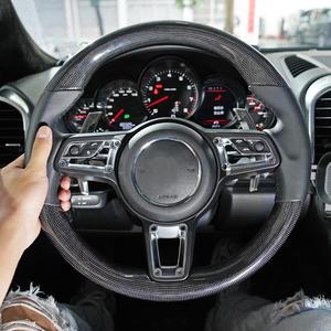 Volant <span class=keywords><strong>Ferrari</strong></span> en fibre de carbone avec cadre de boutons, sport premium, fond plat, prise en main améliorée, remplacement pour la plupart des modèles - Product Image 4