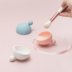 HeDou Mini Maruko Makeup Brush Cleaner Silicone 7x6.5x5cm For Home Use - Product Image 1