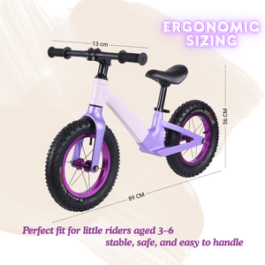 Bicicletta Senza Pedali Premium per Bambini da 12 Pollici in Lega di Magnesio Monopezzo con Pneumatici ad Aria Opzioni di Colore Personalizzate Età 2-5 - Product Image 5