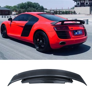 Pour R8 GT Style aile de becquet de coffre arrière en Fiber de carbone pour Audi R8 V8 V10 2007 - 2016 style de voiture de course automatique - Product Image 4