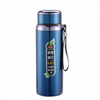 Termo de Acero Inoxidable 304, de Gran Capacidad, Unisex, para Exteriores, con Correa de Transporte, Botella Deportiva, Impresión de Logotipo, Moderno