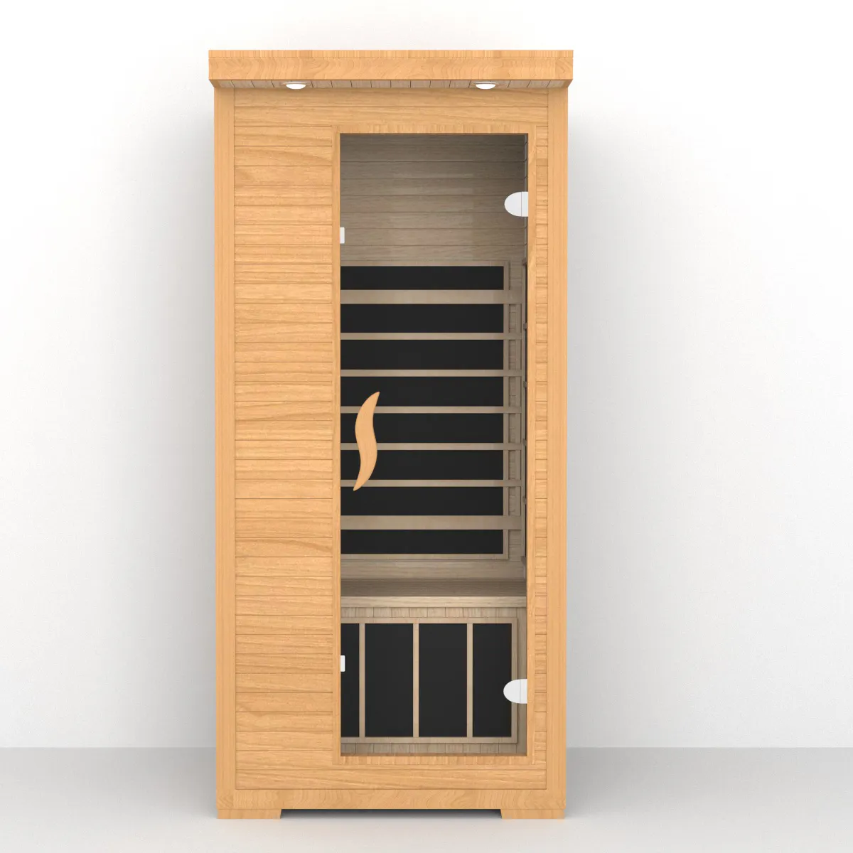 La migliore vendita Sauna secca per la casa per 1 persona in legno massello per interni piccola Sauna a infrarossi