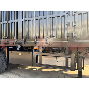 Semi-<span class=keywords><strong>remorque</strong></span> Feichi 3 essieux 60 tonnes personnalisable pour transport de marchandises, fourgon sec de haute qualité, best-seller, avec rideaux latéraux, à vendre - Product Image 5
