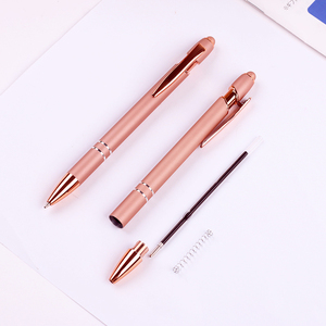 Bolígrafo de Lujo Promocional Rosa Dorado con Punta de 1.0 mm, Pantalla Táctil, Aluminio Metálico, Impresión de Logotipo Personalizado - Product Image 6