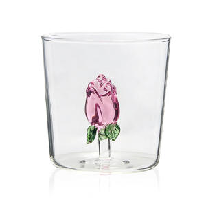 Vaso de Vidrio Creativo 3D con Forma de Rosa Rosa de 380 ml para el Día de San Valentín, Vaso para Bebidas Frías y Calientes, Vasos para Parejas, Regalos - Product Image 5