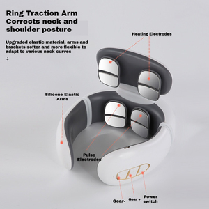 Massaggiatore Cervicale Wireless Smart 2025, Bestseller Portatile per Alleviare i Muscoli, Massaggio EMS per Collo e Spalle - Product Image 5