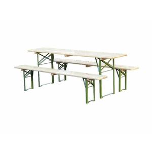 Set Ideal naturale verniciato tavolo 220x60 cm, struttura nera. - Product Image 1