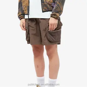 Celana Pendek Cino Pria, Celana Kargo Multi Saku Kustom Tahan Air Luar Ruangan Kualitas Tinggi Dapat Disesuaikan