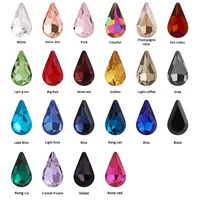 Groothandel Delicate Druppelvormige Edelsteen Kristallen Stenen Kralen Voor Sieraden Maken Strass Accessoires