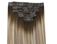 Extensions de cheveux à clipser invisibles en PU, confortables, faciles à installer, longue durée, en cheveux humains Remy véritables