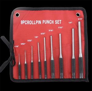 AR15 AR-15 M4 M16 <span class=keywords><strong>Glock</strong></span> Remover Jeu d'outils 9 pièces ROLL PIN PUNCH SET Outil de roulement haute dureté - Product Image 3