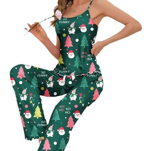 بيجامات عالية الجودة هالويد الأسرة عيد الميلاد بيجامات المرأة مجموعة ملابس المنزل - Product Image 5