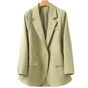 Chaqueta de Traje de Corte Amplio Tallas S-XL, Versión Coreana de Primavera y Otoño, Chaqueta de Traje Pequeña Holgada y Lujosa - Product Image 1