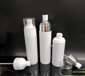 100/120/130/150ml placcato pompa plastica per animali domestici copertura trasparente per la <span class=keywords><strong>protezione</strong></span> <span class=keywords><strong>solare</strong></span> bottiglie <span class=keywords><strong>Spray</strong></span> nebbia vuota per la cura della pelle del <span class=keywords><strong>viso</strong></span> - Product Image 3