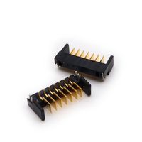 Conector de batería para ordenador portátil, macho y hembra, de 2,0mm, 7 pines, interfaz de alimentación electrónica automotriz, tipo de hoja, Pin recto para enchufe lateral