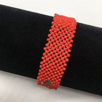 Liberty Gifts Bracelets en perles drapeau du Maroc