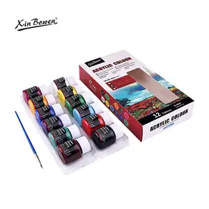 Xin Bowen 25Ml 12 Kleuren Kunstenaar Verf Populaire Acryl Color Fles Verpakking Super Kwaliteit Acrylverf Voor Kunst Schilderen