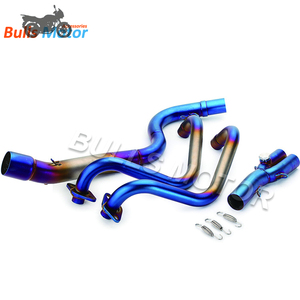 Para <span class=keywords><strong>Kawasaki</strong></span> NINJA250 NINJA300 <span class=keywords><strong>Z250</strong></span> Z300 EX250M tubo de escape 2013 2014 <span class=keywords><strong>2015</strong></span> 2016 2017 Moto bicicleta sistema de escape Racing - Product Image 6