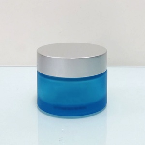 Frasco de Vidrio Transparente de 30g 50g 100g para Crema Cosmética con Tapa de Aluminio Dorada - Product Image 2