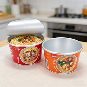 Ciotola di Carta Personalizzata per <span class=keywords><strong>Ramen</strong></span> Caldo con Pellicola Sigillante, Confezione per Noodle Usa e Getta Stampata - Product Image 2