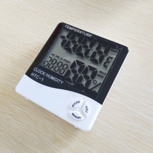 Nhiệt Kế Kỹ Thuật Số <span class=keywords><strong>HTC</strong></span>- <span class=keywords><strong>1</strong></span> Bán Chạy, Máy Đo Độ Ẩm, Nhiệt Độ, Có Báo Thức - Product Image 1