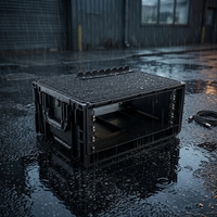 Tsunami 4U OEM - Valise de transport roulante légère, anti-eau, antichoc, robuste, pour amplificateur audio