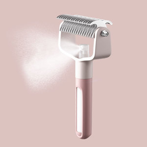 Râteau démêlant professionnel de luxe double face en acier inoxydable pour chiens, outil de toilettage à vapeur pour animaux de compagnie - Product Image 1