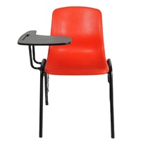 Tablette d'écriture OK-505D, coque en PP mat, siège rembourré, chaise d'entraînement scolaire, capacité de 600 lb avec tablette d'écriture pour la salle de classe