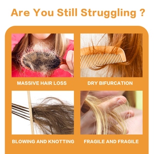 Solução Nutriente Anti-Frizz Natural Fortalecimento Restauração Cuidados Danificados Tratamento Perda Regrowth Cabelo Soro Ginger Essence - Product Image 2