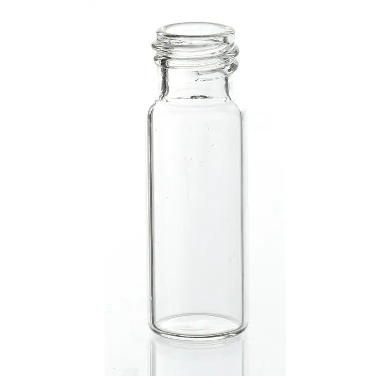 Frasco de vidro transparente para laboratório/teste químico, 4ml, 14.7x45mm
