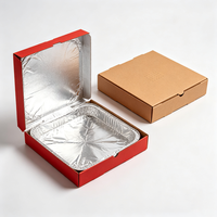 Boîte à pizza personnalisée avec logo imprimé, boîte d'emballage en carton ondulé de qualité alimentaire, résistante à la graisse, différentes tailles pour les restaurants à emporter