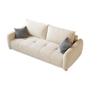 Canapé en tissu de style nordique en forme de U, rembourré avec rembourrage en mousse, pour salon, adultes et personnes âgées - Product Image 4