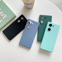 Coque de téléphone portable antichoc en TPU mat à bords droits avec découpe de précision, étui en silicone uni pour Honor 80 70 Pro 60