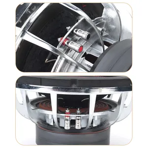 Subwoofer universal alimentado para carro, alto-falante de áudio com bobina dupla, subwoofer grande de alta qualidade, 10 12 15 polegadas
